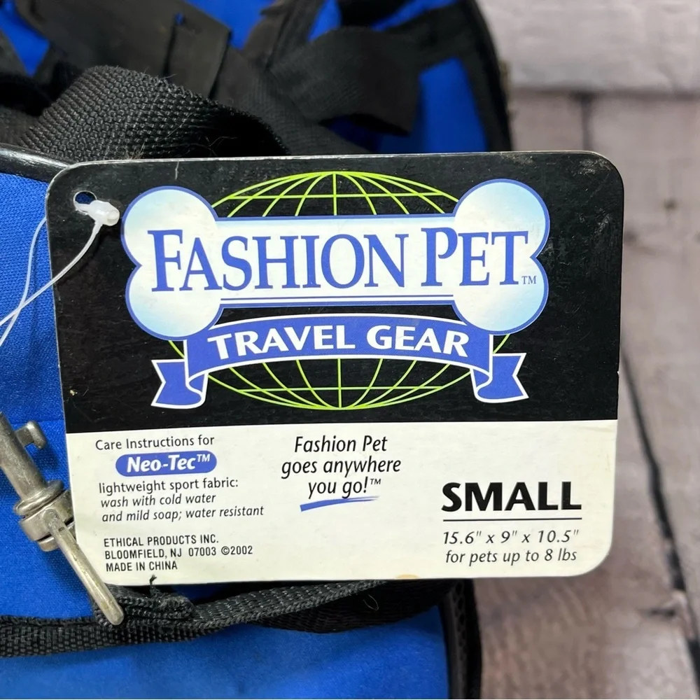 Fashion Pet Comfortable Travel Pet Carrier for Cats Small Dogs Blue Vented NWT